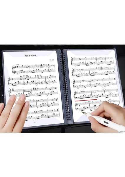 40 Sayfa Stili 24.8cm * 2cm * 31C Sayfalar Su Geçirmez Muore Kitap Klip Müzik Öğrencisi Siyah A4 Boyutu Klasör Enstrüman Aksesuarları (Yurt Dışından) fiyatları