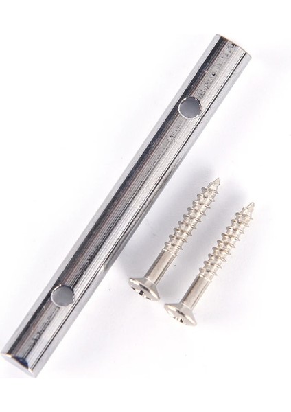 Gümüş Tarzı 1 * Dize Tutucu Metal Elektro Gitar Dize Tutucu Bar, 2 Montaj Vidalı Gitar Parçaları ve Aksesuarları (Yurt Dışından)
