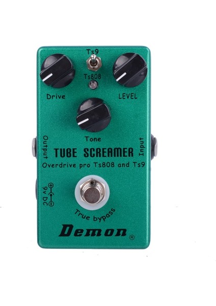 Tube Overdrıve Style Demonfx TS808 Ts9 Iki Bir Tüpte Screamer Overdrive Pro Vintage Elektro Gitar Efekt Pedalı (Yurt Dışından)