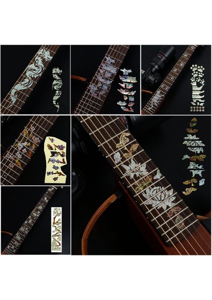 No.19 Tarzı 1 Adet Klavye Sticker Gitar Bas Ultra Ince Çıkartmalar Guitarra Güzel Müzik Enstrümanı Süslemeleri Elektro Gitar Parçaları (Yurt Dışından)