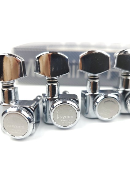 Silver 3R3L Style 1 Takım 6 Sıralı Vidasız Kilitleme Elektro Gitar Makinesi Kafaları Akort Aletleri Kilit Dize Ayar Mandalları Krom Gümüş (Yurt Dışından) modelleri