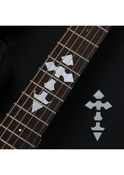 Çapraz Stil Gitar Klavye Çıkartmaları Gitar Aksesuarları Aracı Çapraz Kakma Çıkartmaları Elektrikli Akustik Gitar Bas Ukulele Için Ultrathin Sticker (Yurt Dışından)