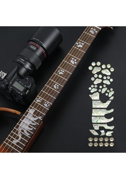 Çapraz Stil Gitar Klavye Çıkartmaları Gitar Aksesuarları Aracı Çapraz Kakma Çıkartmaları Elektrikli Akustik Gitar Bas Ukulele Için Ultrathin Sticker (Yurt Dışından)