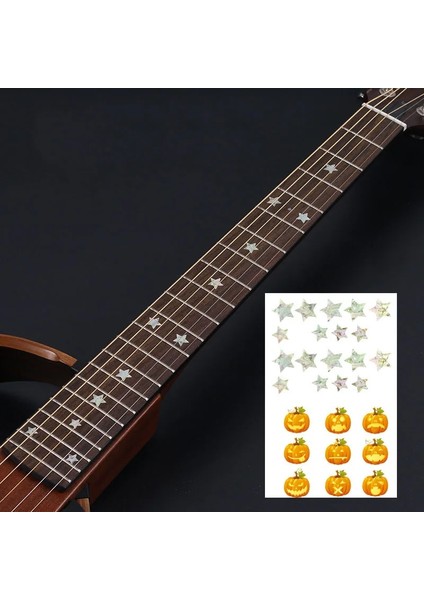 Çapraz Stil Gitar Klavye Çıkartmaları Gitar Aksesuarları Aracı Çapraz Kakma Çıkartmaları Elektrikli Akustik Gitar Bas Ukulele Için Ultrathin Sticker (Yurt Dışından)