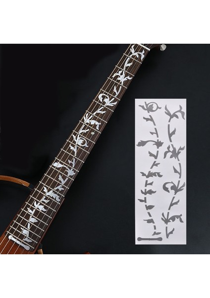Çapraz Stil Gitar Klavye Çıkartmaları Gitar Aksesuarları Aracı Çapraz Kakma Çıkartmaları Elektrikli Akustik Gitar Bas Ukulele Için Ultrathin Sticker (Yurt Dışından)