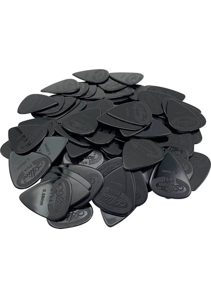 0.81MM Beyaz Stil Gitar Seçtikleri Akustik Elektro Guitarra Bas Naylon Arabulucu Mızrap Kalınlığı Renk (Yurt Dışından)