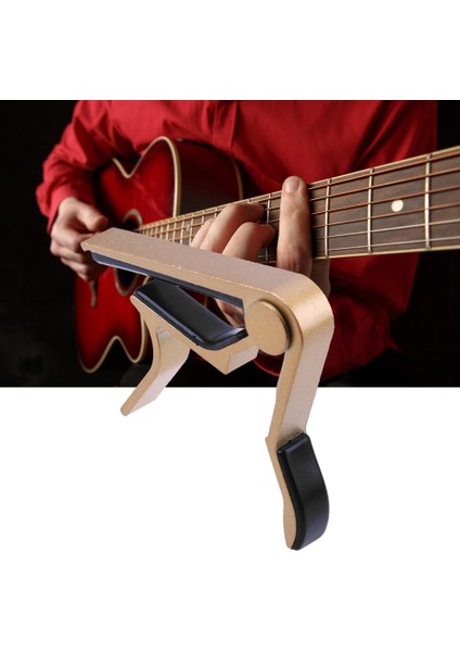 Altın Tarzı 10X9X1.3CM Yüksek Li Alüminyum Metal Gitar Capo Gitar Aksesuarları Hızlı Değişim Kelepçe Enstrüman Aksesuarları (Yurt Dışından) modelleri