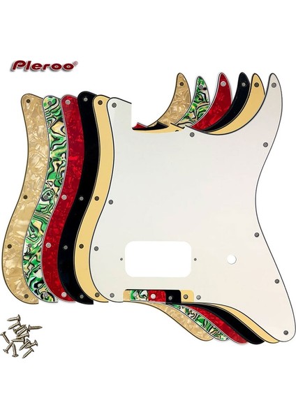 4ply Sarı Kaplumbağa Stili Pleroo Gitar Parçaları - Abd Meksika Fd Strat St Boş Pickguard Için Köprü Humbucker ile 11 Delik Abd Spec Strat (Yurt Dışından)