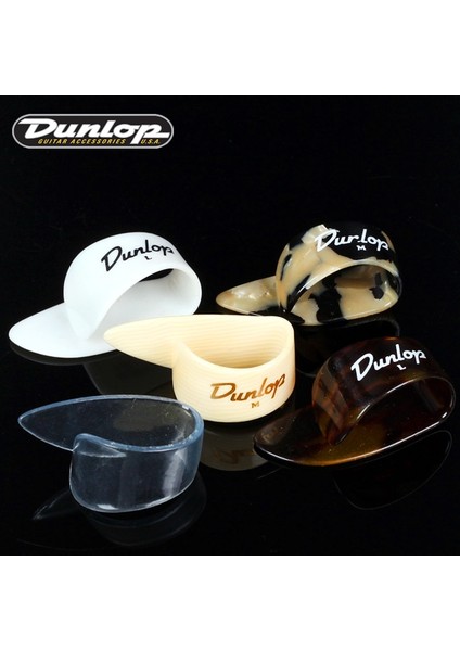 Kabuk L Tarzı Dunlop Beyaz Plastik Thumb Pick Plectrum Mediator (Yurt Dışından)