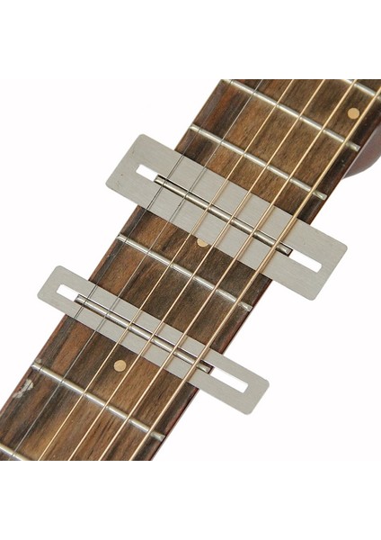 Gümüş Tarzı Taşınabilir Gitar Perde Tamir Aracı Paslanmaz Çelik Klavye Koruma Koruyucu Fretwire Dosya Zımpara Temizleme Cila Luthier Aracı (Yurt Dışından)