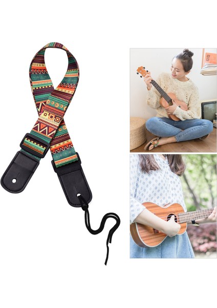 Type2 Gitar Tel Stili Ayarlanabilir Ukulele Gitar Askısı Yumuşak Polyester Omuz Kemeri, Ukulele Gitar Aksesuarları Için Plastik Tokalı Asılı Halat ile (Yurt Dışından) fiyatları