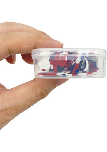 Çikolata Tarzı Plastik Saklama Kutusu Selüloit Arabulucu Fingerpicks ile Akustik Elektro Gitar Için 5 Adet Başparmak Parmak Seçtikleri (Yurt Dışından)