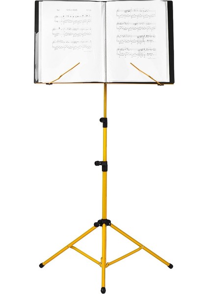 Sarı Stil Katlanabilir Notalar Tripod Standı Tutacağı Hafif ve Suya Dayanıklı Keman Piyano Gitar Müzik Performansı Için Taşıma Çantası (Yurt Dışından)