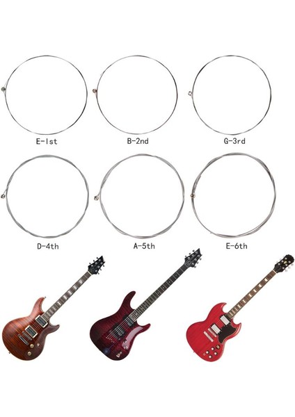 B 2. 011 Inç Stili Ew Serisi Gitar Telleri Karbon Çelik Akustik Elektro Gitar Telleri Değiştirme E Guitarra Bas Parçaları ve Aksesuarı (Yurt Dışından) fiyatları