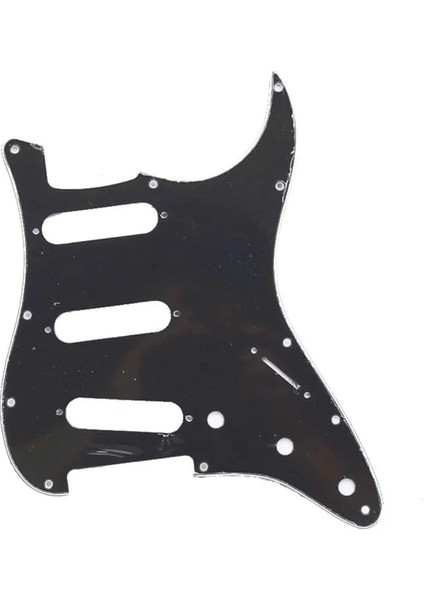 Siyah Stil Ly Elektro Gitar Pickguard Pick Guard Scratch Plate F Delik Stratocaster Strat St Sss Gitar Enstrüman Aksesuarları (Yurt Dışından)
