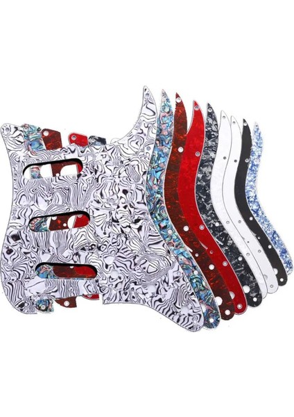 Siyah Stil Ly Elektro Gitar Pickguard Pick Guard Scratch Plate F Delik Stratocaster Strat St Sss Gitar Enstrüman Aksesuarları (Yurt Dışından) modelleri