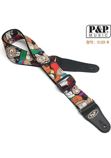 Çizgi Film 4 Tarzı Pamuklu Gitar Kayışı Yumuşak Kemer Karikatür Desenli Pu Deri Kafa Ayarlanabilir Bas Elektro Gitar Akustik Guitarra Aksesuarları (Yurt Dışından) indirimleri