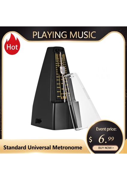 Bir Stil Yazın Standart Evrensel Gitar Metronom Mekanik Metronom Gitar Keman Için Abs Malzeme Piyano Bas Davul Yeni Başlayanlar Için Uygulama (Yurt Dışından)