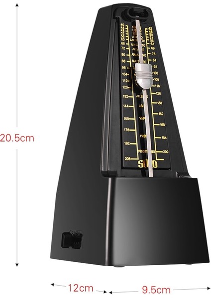 Bir Stil Yazın Standart Evrensel Gitar Metronom Mekanik Metronom Gitar Keman Için Abs Malzeme Piyano Bas Davul Yeni Başlayanlar Için Uygulama (Yurt Dışından)