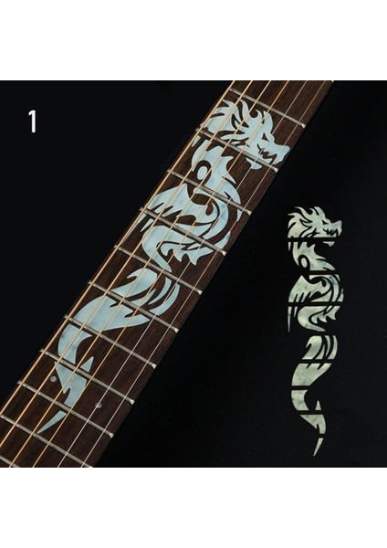 No.1 Tarzı 22 Stilleri Ultra Ince Çapraz Kakma Çıkartmaları Klavye Etiketi Müzik Enstrümanı Süslemeleri Elektrik Akustik Gitar Bas Aksesuarı (Yurt Dışından)