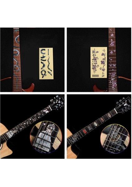 No.16 Tarzı 22 Stilleri Ultra Ince Çapraz Kakma Çıkartmaları Klavye Etiketi Müzik Enstrümanı Süslemeleri Elektrik Akustik Gitar Bas Aksesuarı (Yurt Dışından)
