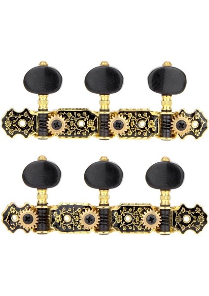 Beyaz Gümüş Tarzı Gitar Makinesi Kafaları Klasik Gitar Tel Ayarlama Mandalları Anahtar Altın Seti AO-020HV3P Akort Aletleri Tuşları Parça Parçaları Aksesuarlar (Yurt Dışından) modelleri