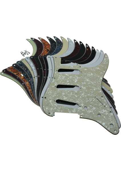 Siyah 1 Kat Tarzı Kaısh 11 Delik St Gle Bobin Manyetikler Strat Için Gitar Pickguard Strat Scratch Plate Için Vidalı American Fd For Stratocaster (Yurt Dışından)