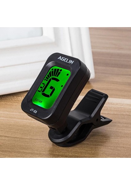 Jt-1 Elektronik Akort Stili Elektronik Gitar Tuner Dönebilen Klipsli Tuner LCD Ekran Kromatik Akustik Gitar Bas Keman Ukulele Siyah Gitar Parçaları (Yurt Dışından) fırsatları