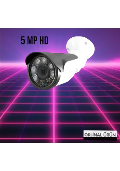 4 Kameralı Set Gece Görüşlü Otomatik Sensörlü Cepte Izleme Yüksek Çözümlü Yüz Tanımalı Hareket Sansürlü 5 Megapiksel Full Hd Kamera Net Gürültü Su Geçirmez Tuz Dayanaklı L