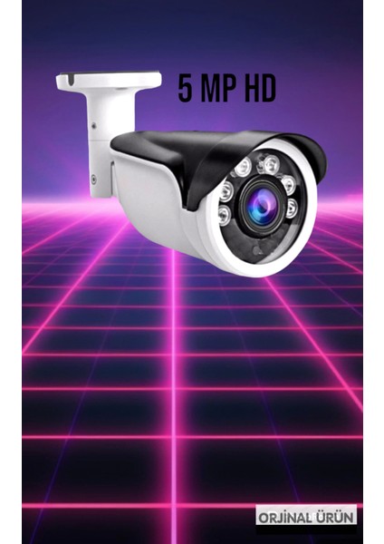 4 Kameralı Set Gece Görüşlü Otomatik Sensörlü Cepte Izleme Yüksek Çözümlü Yüz Tanımalı Hareket Sansürlü 5 Megapiksel Full Hd Kamera Net Gürültü Su Geçirmez Tuz Dayanaklı L