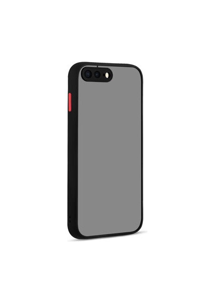 iPhone 7 Plus Kenarları Renkli Arkası Buğulu Şık Hux Silikon Kılıf