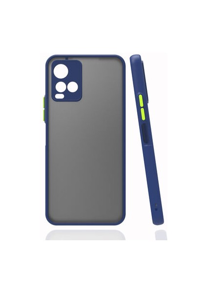 Vivo Y33S Kenarları Renkli Arkası Buğulu Şık Hux Silikon Kılıf