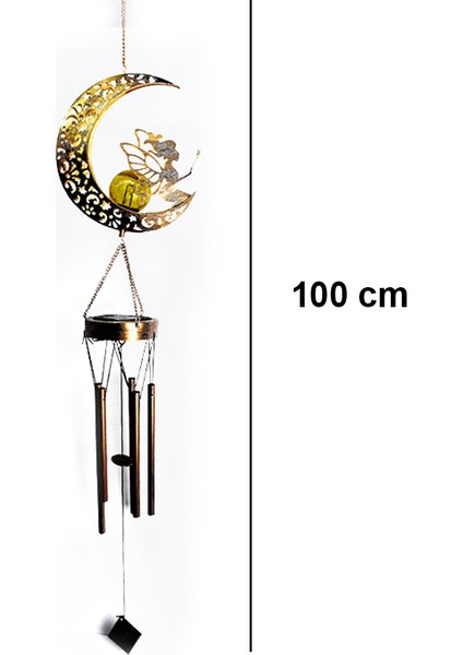 Lx-Solar Demir Içi Boş Rüzgar Çanı - Çiçek Perisi Ay Rüzgar Çanı (Yurt Dışından) indirimleri