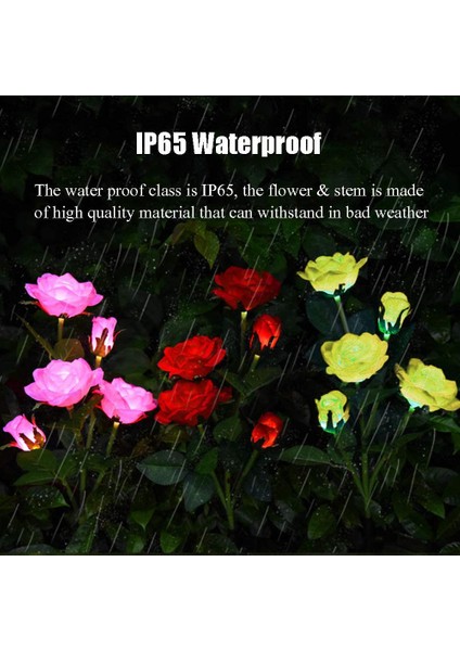 Lx-Solar 5 Başlıklı Gül Lamba-Kırmızı (Yurt Dışından) fiyatları