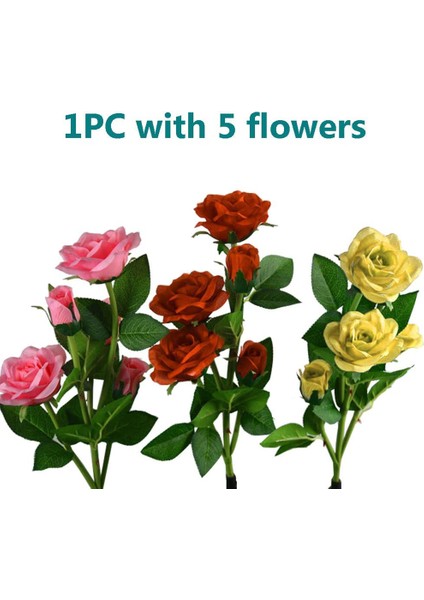 Lx-Solar 5 Başlıklı Gül Lamba-Kırmızı (Yurt Dışından) modelleri