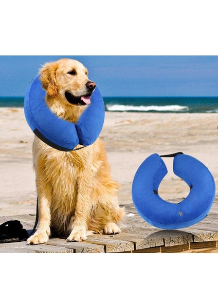 Pet Şişme Yaka Mavi Velcro Xl (Yurt Dışından) fırsatları
