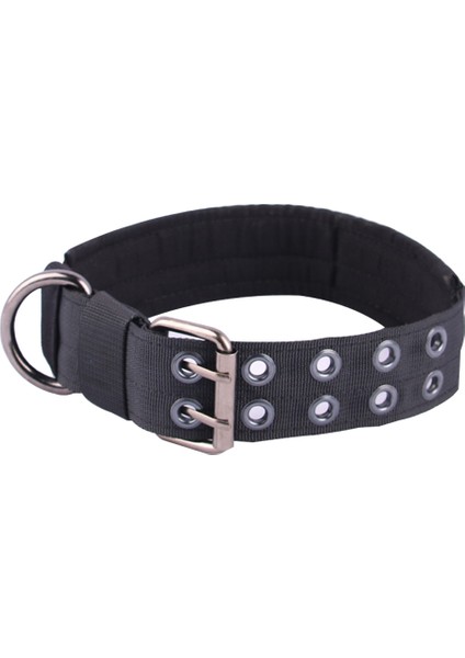 Beş Vitesli Ayarlanabilir Taktik Köpek Tasması - Siyah (Toka Stili) L (Yurt Dışından)