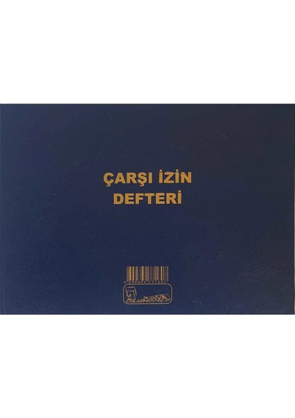 Çarşı Izin Defteri Cilt Kapak