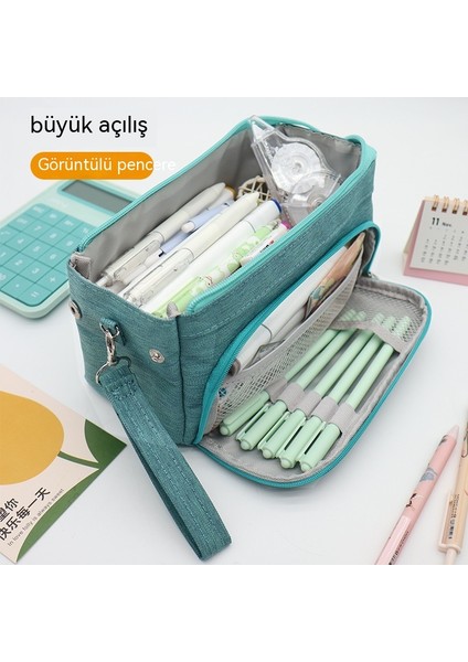 Çok Fonksiyonlu Kalem Kutusu Niş Kırtasiye Çantası Öğrenci Büyük Kapasiteli Taşınabilir Kırtasiye Çantası (Yurt Dışından) fiyatları