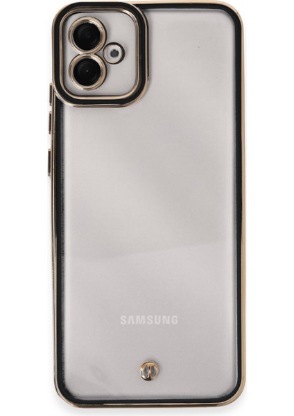 Samsung Galaxy A04E Kılıf Liva Lens Silikon - Siyah