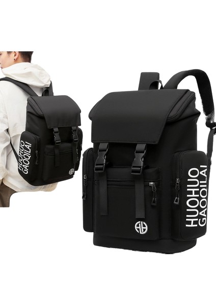 Çift Sırtlı Erkek Okul Çantası Üniversite Öğrencileri Iş Sırt Çantasını Çevirin Büyük Kapasiteli Sırt Çantası Iş Seyahati Çift Kullanımlı Sırt Çantası (Yurt Dışından)