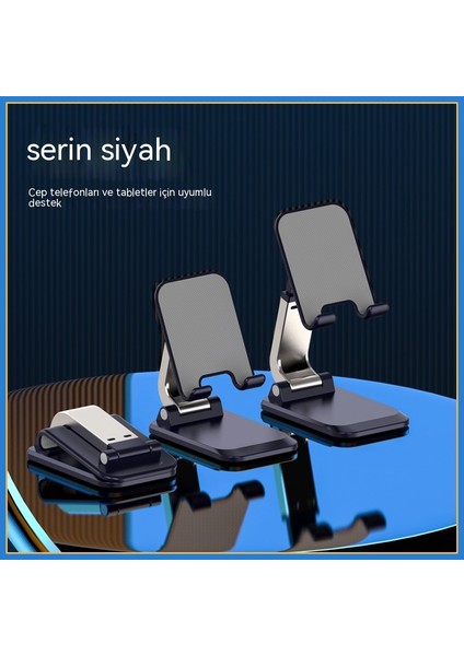 Metal Stand Tembel Cep Telefonu Tablet Katlanır Stand Cep Telefonu Standı (Yurt Dışından)