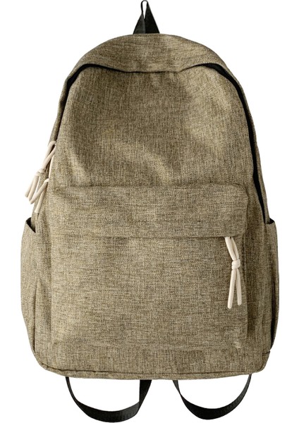 Erkekler ve Kadınlar Için Aşınmaya Dayanıklı Düz Renkli Büyük Kapasiteli Sırt Çantası, Çok Yönlü Okul Çantası, Seyahat Çantası, Ortaokul Öğrencileri ve Lise Öğrencileri (Yurt Dışından)