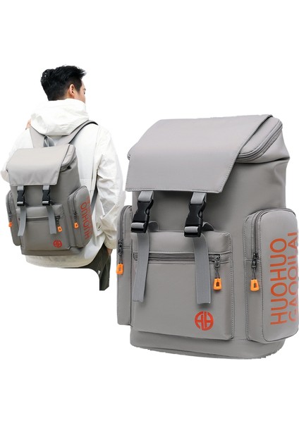 Çift Sırtlı Erkek Okul Çantası Üniversite Öğrencileri Iş Sırt Çantasını Çevirin Büyük Kapasiteli Sırt Çantası Iş Seyahati Çift Kullanımlı Sırt Çantası (Yurt Dışından)