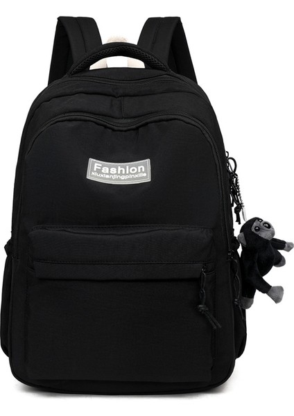 Yeni Okul Çantası Basit ve Şık Sırt Çantası Büyük Kapasiteli Yıkanmış Pamuklu Vahşi Okul Bahçesi Tarzı Ilkokul Öğrencisi Sırt Çantası (Yurt Dışından)