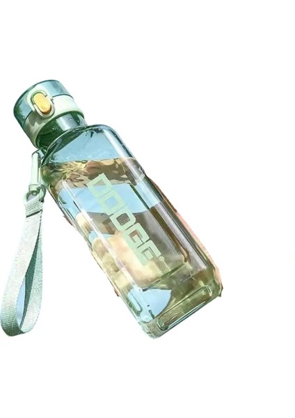 Yeni Öğrenci Su Bardağı Büyük Kapasiteli Açık Taşınabilir Sızdırmaz Plastik Uzay Fincanı Taşınabilir Kare Bardak (Yurt Dışından)