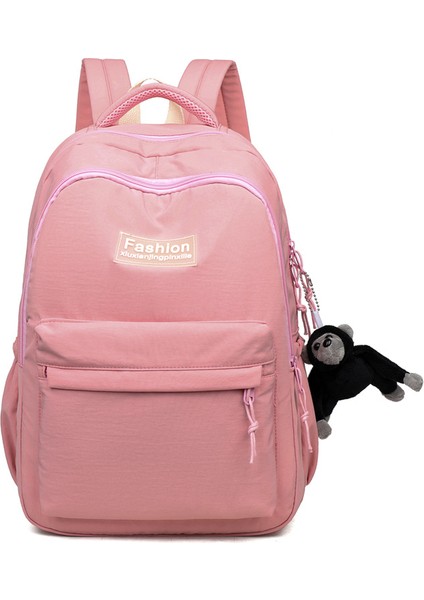 Yeni Okul Çantası Basit ve Şık Sırt Çantası Büyük Kapasiteli Yıkanmış Pamuklu Vahşi Okul Bahçesi Tarzı Ilkokul Öğrencisi Sırt Çantası (Yurt Dışından)