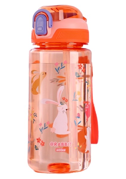 Yeni Plastik Su Bardağı Öğrenci Kore Taşınabilir Karikatür Yaratıcı Su Bardağı Rahat Bardak Ev Çocuk Küçük Bardak (Yurt Dışından)