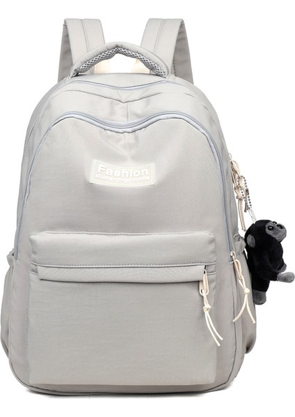 Yeni Okul Çantası Basit ve Şık Sırt Çantası Büyük Kapasiteli Yıkanmış Pamuklu Vahşi Okul Bahçesi Tarzı Ilkokul Öğrencisi Sırt Çantası (Yurt Dışından)