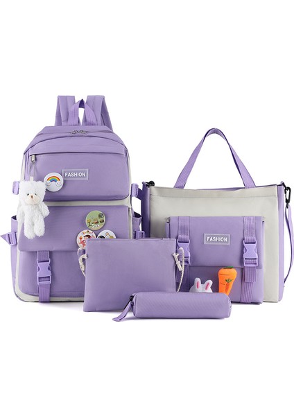 Kampüs Okul Çantası Kadın Turp Tavşan Ilkokul Kız Sırt Çantası (Yurt Dışından)